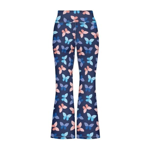 Image of Girls Flare Leggings 5-14T Cute Bell Bottoms for Girl Yoga Pants for Gym