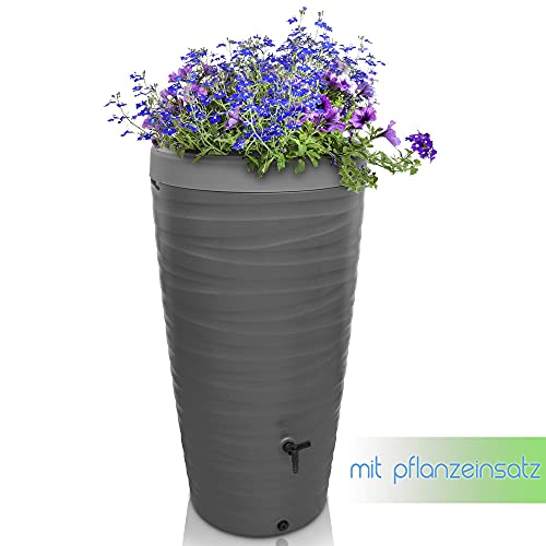 Regenwassertank YourCasa Regentonne 240 Liter im Wave Design