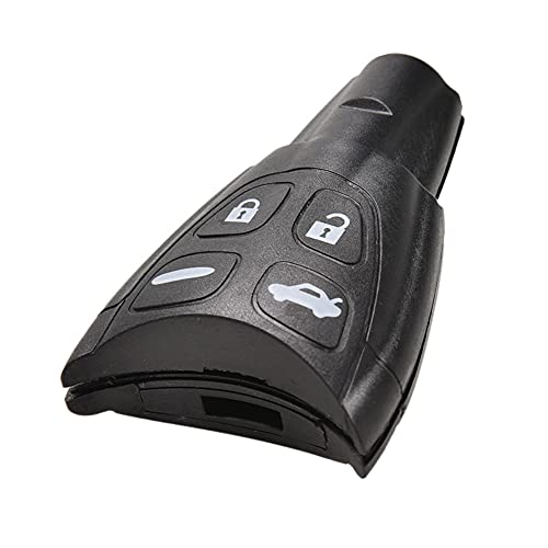 Happyit Plastic Car Key Remote Fob Protector Shell Cover Case for SAAB 9-3 9-5 93 95 4 Buttons Remote Control Replacement Case (A)