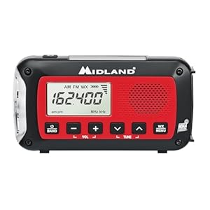 Midland® – ER10VP Weather Radio with Flashlight & Emergency Alert – AM/FM Radio – Compact and Easy to Carry – SOS Strobe Signal and Headphone Jack