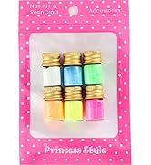 Amazon Co Jp Princess Style 夜光パウダー 蓄光パウダー ネイル レジン 高輝度 6色セット ホビー