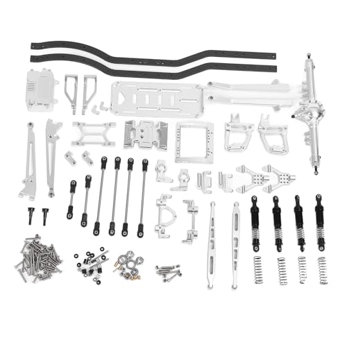 Châssis en métal pour SCX10 crawler RC 2 roues motrices couleur argent - 6