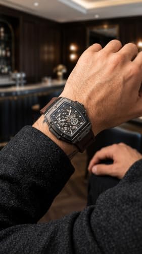 Image of Executive Skeleton Watch | Industrial Tonneau Automatic Edition