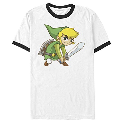 T-shirt Nintendo pour homme blanc taille XL en coton confortable