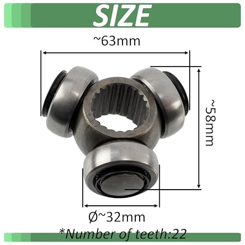 Tripode de cardan de transmission à 22 cannelures type OE LR001160