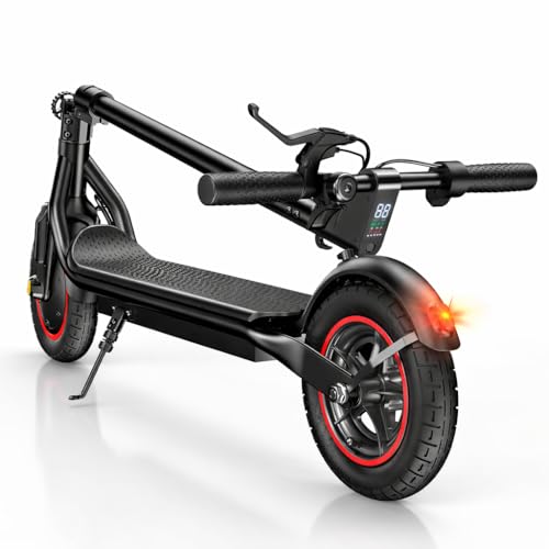Image of Electric Scooter, 21 /28 Miles Range, 18 /22 /25 MPH Speed Electric Scooter for Adults, 500 /750W Motor, 10 inch /8.5 inch Pneumatic Tires Scooter with Dual Braking, Foldable Escooter for Commuting & Campus Use