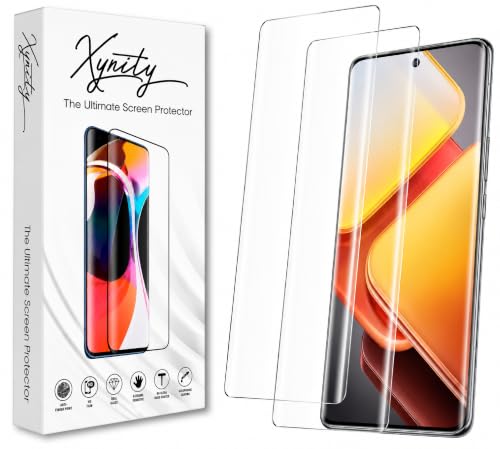 Image of Xynity Ultra Curved UV Tempered Glass for iQOO Z9s / Z9s Pro (Pack of 2) - Full Curved Screen Coverage with Easy Installation Kit