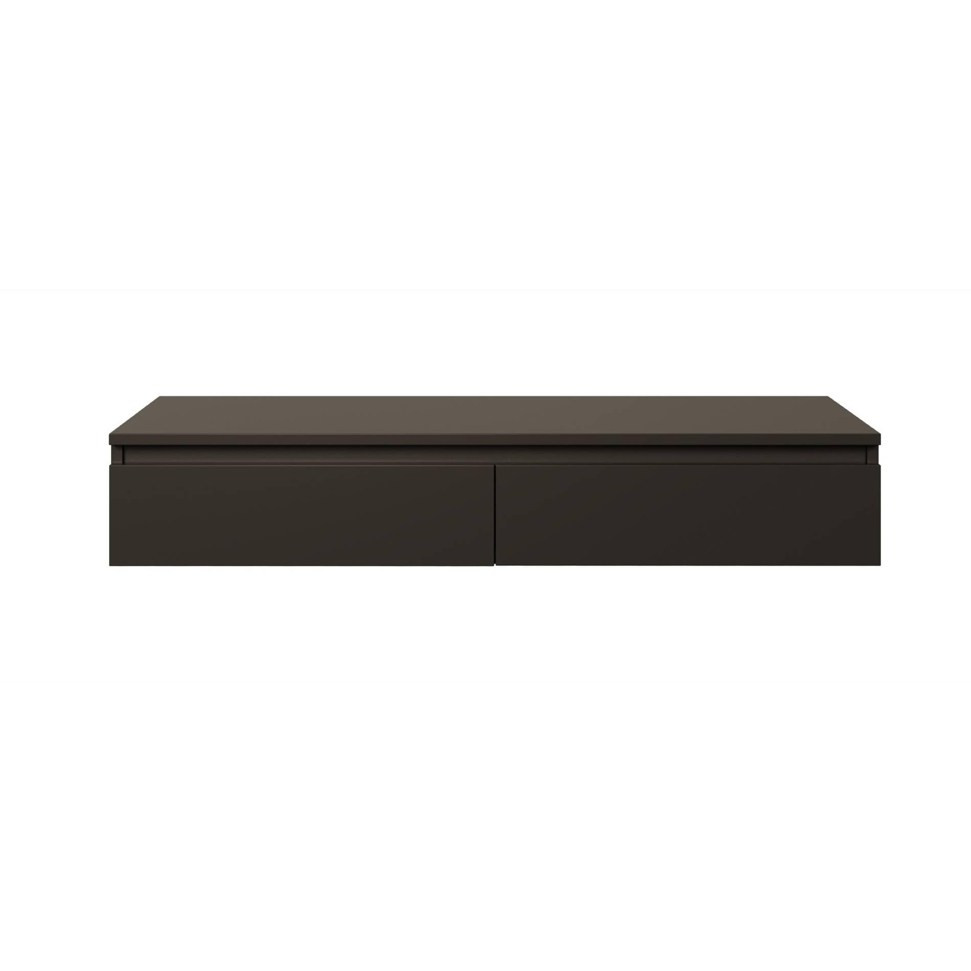 Selsey Postazione Trucco Moderna Nera Toeletta Trucco Sospesa 120 cm con 2 Cassetti Toeletta Trucco con Sgabello Elegante e Resistente, Perfetta per Interni Contemporanei e Spazi Compatti