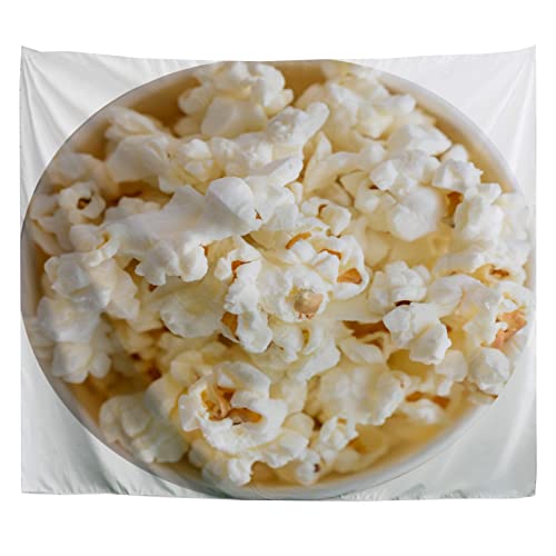 Tapiz de pared A.Monamour de tela decorativa con diseño de palomitas de maíz, 180x200cm
