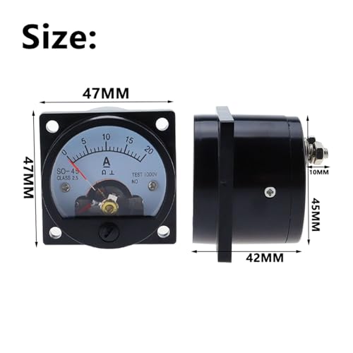 Ampèremètre analogique SO-45 boîtier robuste pour mesure de courant CC de précision
