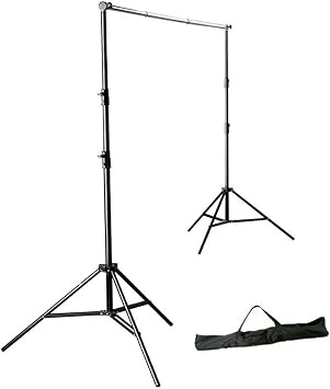 Photoflex First Studio BackDrop Support Kit, with BackDrop Crossbar Pole, 2 DP-LS933 Stands, Carry Bag