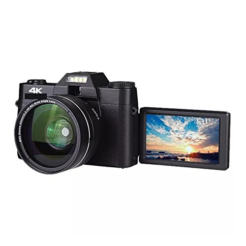 Web cam vintage au design rétro 48MP avec grand écran inclinable de 3"