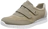 Weicher Gehcomfort Rieker Damen N5355 Slipper, Beige (Beige/Merino/Grau), 39 EU