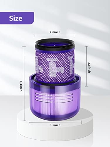 Filter for Dyson v11, V11 Compatible with Dyson V11 Filter SV14 Cyclone Animal Absolute Total, Replace DY-970013-02&97001302 Replacement