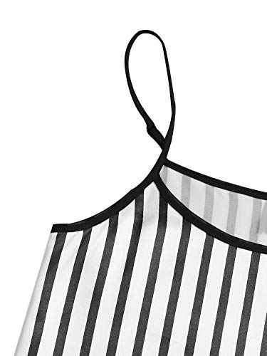 Wdirara Women's Silk Satin Pajama Set 4 Pieces Sleepwear Loungewear Pj Sets Black S #TOP3