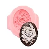 Rose Cameo Silicone Mold Food Safe Fondant, Chocolate, Candy, Resin, Polymer Clay, Jewelry, Craft Mold