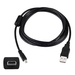 myikenjoy Replacement for Sony Cybershot Charger DSC-H400 DSC-W830 DSC-W800 DSC-W530 DSC-TF1 DSLR-A900 Alpha 900 α900, Data Transfer USB Cable for Sony Cybershot Digital Camera 3.3FT