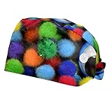 Gorra de trabajo con botones: la gorra quirúrgica está diseñada con botones en ambos lados de la cabeza, que pueden colocar las correas de la cubierta facial para aliviar el dolor de tus orejas, especialmente para médicos, enfermeras, dentistas o que necesitan usar cubrebocas durante mucho tiempo.