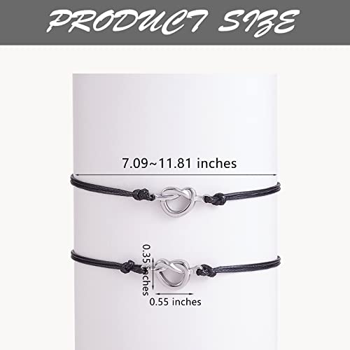 Image of Ornaland 2 /3 /4 /5 Pcs Friendship Bracelet Best Friend Bracelets Bff Matching Heart Bracelet Braided Bracelet Best Friend Friendship Gifts for Women Friends Girls Teen