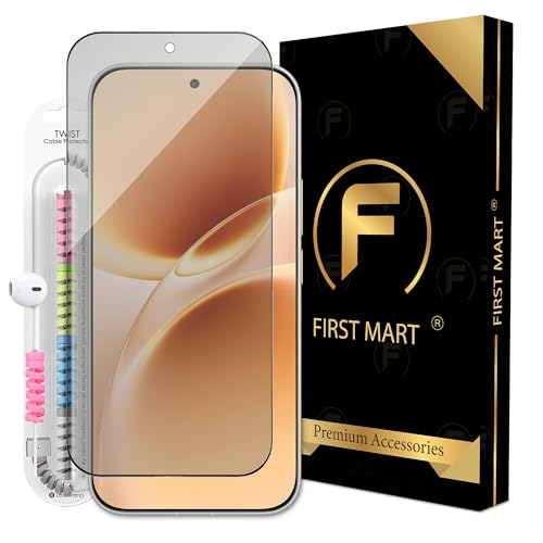 Image of FIRST MART Matte Gaming Tempered Glass for Vivo V70 5G (6.59 Inch) Edge to Edge Coverage, Cable Protector and Easy Installation kit| Matte