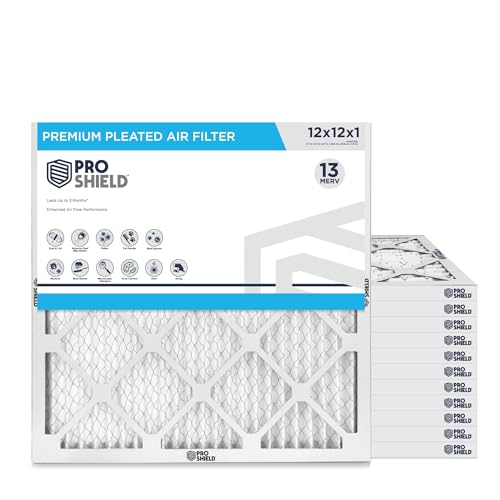 12x12x1 MERV 13 Pleated Filter 12 Pack