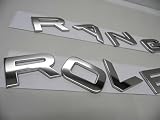 3D ABS Logo Letters Car Front Hood Bonnet Grill Trunk Badge Fit For Land Rover Sticker Sport L322 Evoque(Rover Range)(Chrome)