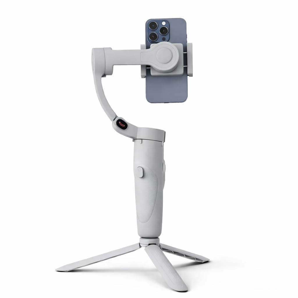 MAFAI M1-3Axis Handheld Smartphone Gimbal Stabilizer | 2500mAh Lithium Battery | 3-Axis Stabilization | Ideal for Creators, Vloggers & Photography