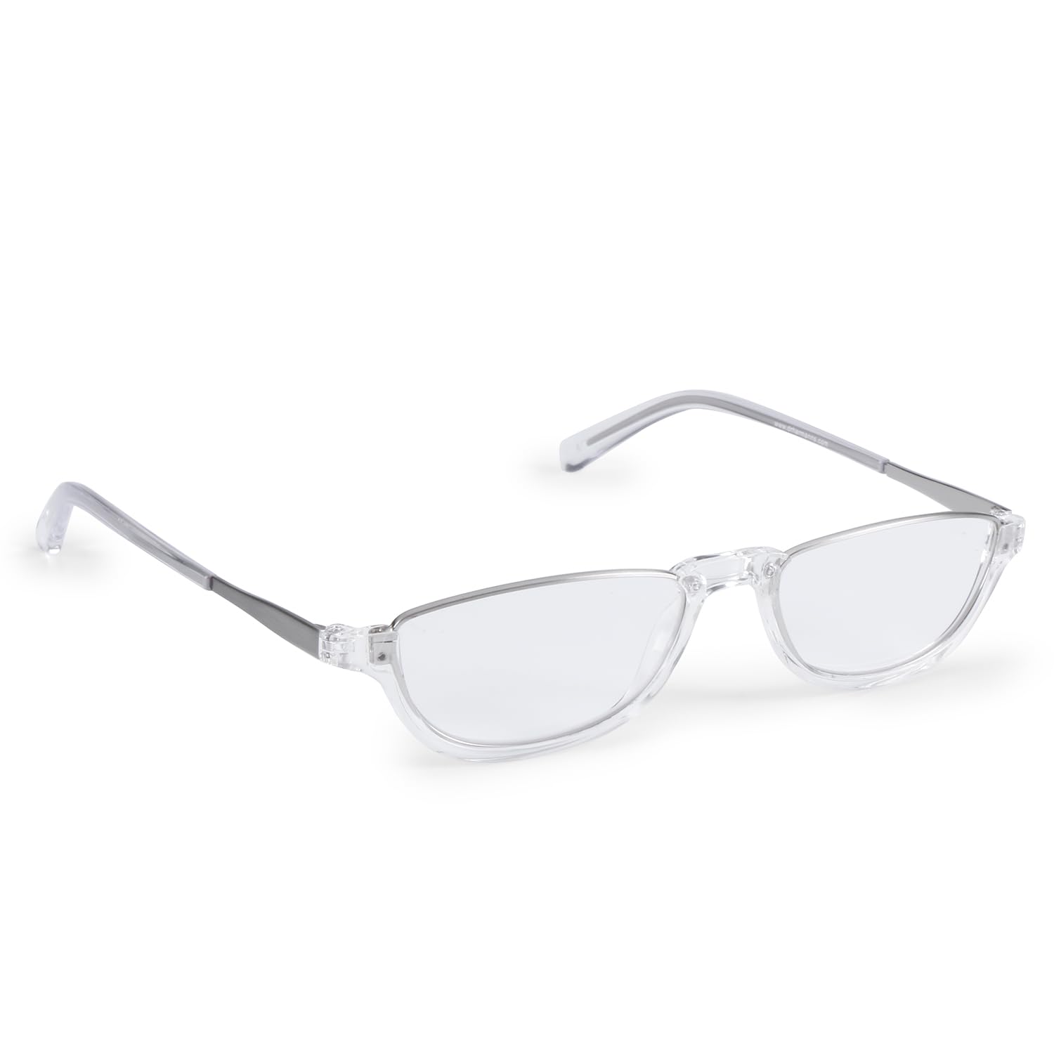 DR.HARMANNS READING GLASSES® FULL RIM WITH METAL COMBINATION FITTED WITH BLUE BLOCK LENS (Model: iRead ONE Transparent with Silver colour +1.75 with Blue Ray Filter Lens) (B0D2TTPLKF) Amazon Price History, Amazon Price Tracker