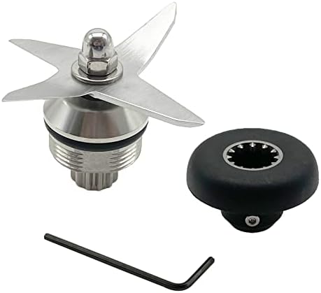 Blender Wet Blade Replacement Assembly with 891 Drive Socket 1151 1152 STM102R 104675-1 Compatible with Vitamix 500 5200 6300 VM0103 Standard 1195 15504 15643 15652 58625 58805 64oz and 32oz Container