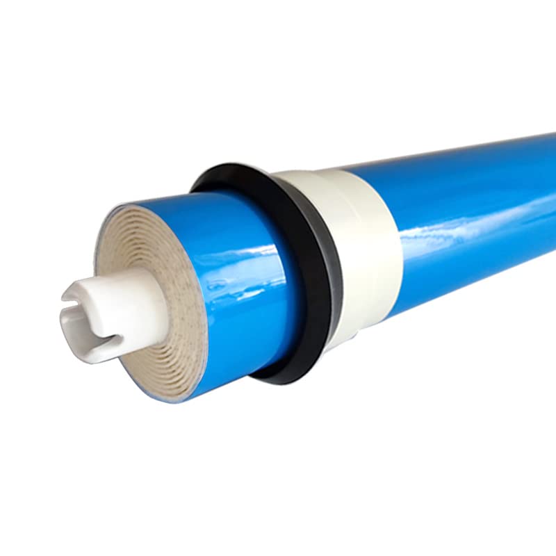 Filtro de agua de ósmosis inversa multietapa, Membrana RO 1812-75/ 100GPD for purificador de filtro de agua de 5 etapas, sistema de tratamiento de ósmosis inversa estándar NSF/ANSI Fácil de instalar,