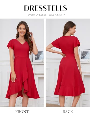 Image of DRESSTELLS Women's Cocktail Dresses 2026, Formal Fall Wedding Guest Dress