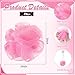 Shellwei 24 Pcs 3 Inch Mini Loofah Travel Size Bulk Shower Sponge Pouf Mesh for Women Kids Men Exfoliating Body Scrubber Baby Shower Favor(Pink)