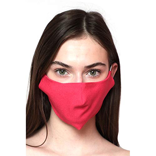 Urhome Housse de protection pour visage en coton avec arceau de nez en coton -  Rouge - taille unique Cover