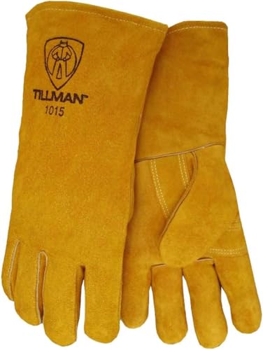 Tillman 1015 Slightly Select Shoulder Split Cowhide Welding Gloves - Large