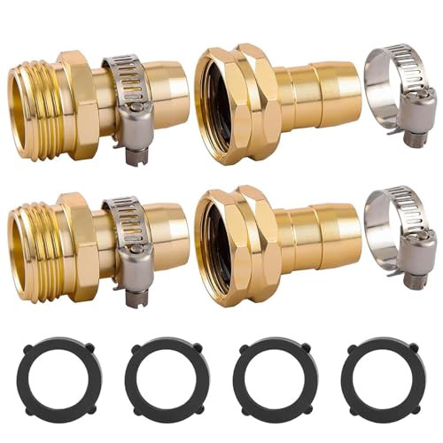 2 Set Garden Hose Repair Connector, Fit for 3/4' or 5/8' Garden Hose