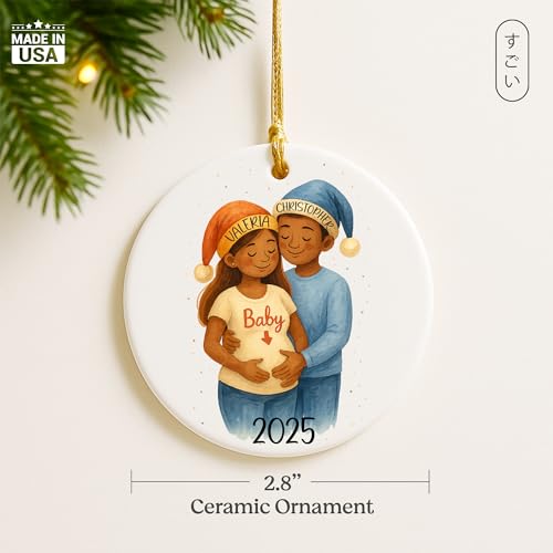Customizable Baby's First Christmas Ornament 2025 - Personalized Keepsake for Newborns - Unique Gift for Baby Boy and Girl - Image 3