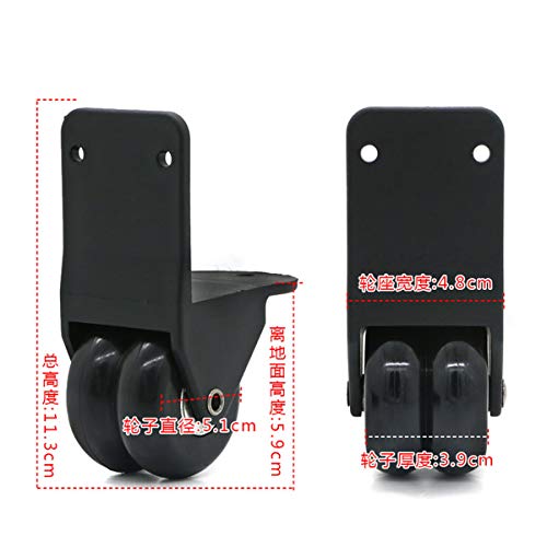 Luggage Wheel,Luggage Suitcase Wheels, Directional Luggage Mute Wheel Suitcase Replacement Repair Wheels Parts Spinner (D026#)2