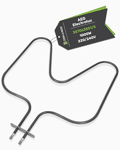 Dekarox Elemento Riscaldante Inferiore 1000 W 220/240 V Per Aeg Electrolux Juno Zanussi Zanker 357063501/5 3570635015 Per Forno