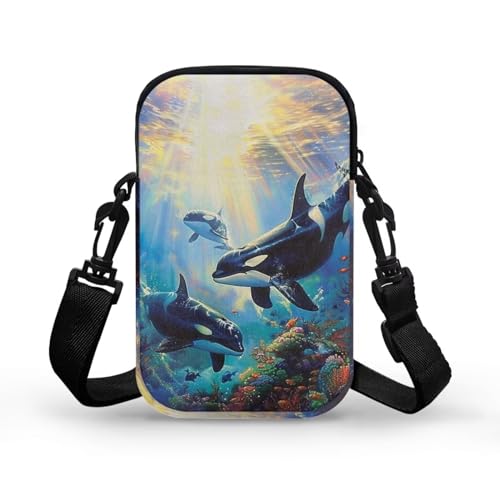 Yzaoxia Small Crossbody Bag for Women Men Canvas Cross Body Phone Purse Over Shoulder Handbag Messenger Bag Adjustable Strap2