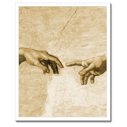 Création d'Adam Sépia Poster Cadre Noir pour Habiller un Mur Vide 40x50