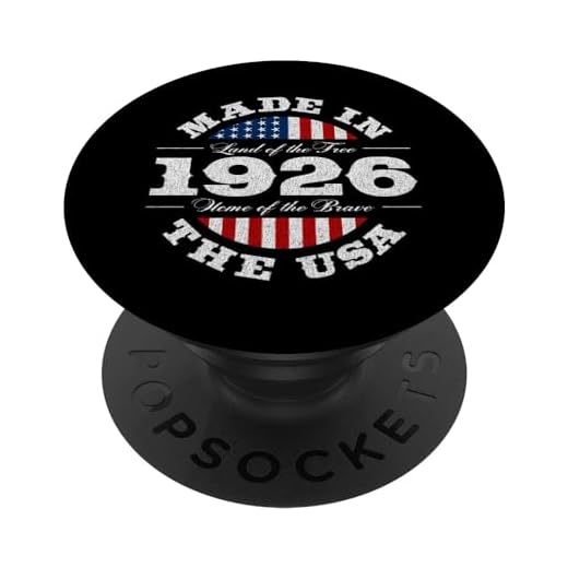 96 años de edad patriótica americana bandera de Estados Unidos 1926 96 cumpleaños PopSockets PopGrip Intercambiable