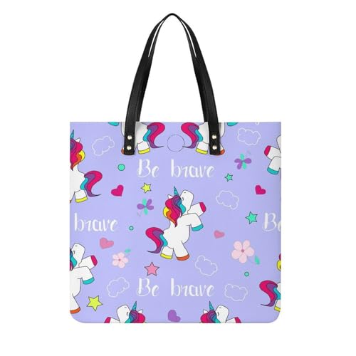 Sac licorne papillon femmes grand sac à main shopper tote bag voyage 39x39cm