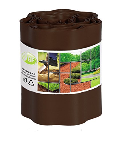 Rasenkante 9m x 20 cm braun Beeteinfassung Beetumrandung Rasenbegrenzung Raseneinfassung Mähkante