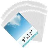 Svaldo Cellophane Bags 9x12, Clear Paper Sleeves Acid Free Paper Protector Sheets Protective Sleeves for...