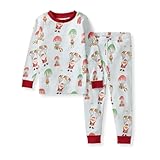 Burt's Bees Baby Baby Girls Pajamas, 2-Piece Tee and Pant PJ Set, 100% Organic Cotton, Snug Fit, Soft Sleep Pajama Outfit, Sizes 12 Months to 12 Years PJs