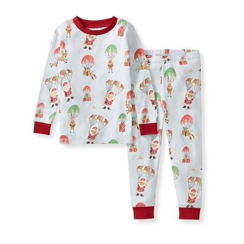 Burt's Bees Baby Baby Girls Pajamas, 2-Piece Tee and Pant PJ Set, 100% Organic Cotton, Snug Fit, Soft Sleep Pajama Outfit, Sizes 12 Months to 12 Years PJs