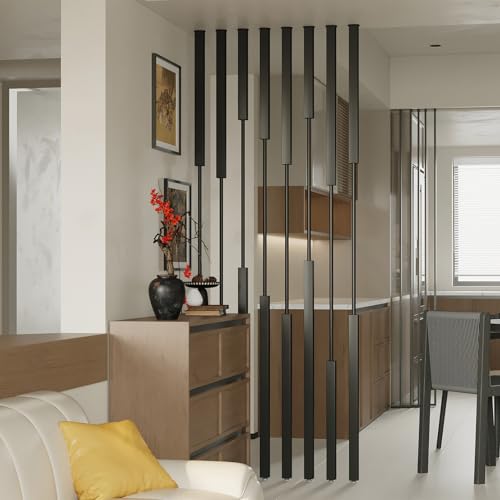 �V�䂩�珰�܂ł̕����̎d�؂�|�[�� | �h�����s�v�̕ǎd�؂蒌 5/8�� �X�y�[�X�Z�p���[�^�[�p | ����100�`300cm�̋����X���b�g �I�t�B�X �z�e�� �z�[�� �_�C�j���O���[���p(8pcs-C,280cm)