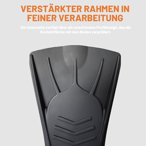 Silikon Schwimmflossen, Weiche und Bequeme Passform flossen Kinder Erwachsene, Kurze Trainingsflossen für Schwimmen, Unisex Flossen für Kinder Erwachsene, Kurzflossen (Schwarz, M(36-38))