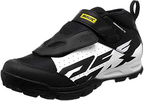 Mavic Deemax Elite Cycling Shoe - Men's Black/White, US 8.0/UK 7.5
