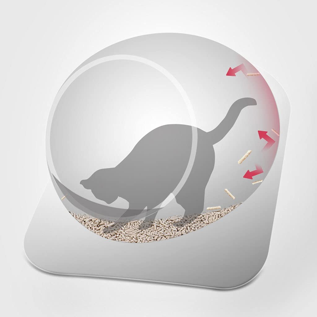 TOMYEUS Lettiera per Gatti Lettiera sferica della lettiera Semi-allegata del Gatto del Gatto del Gatto Grande Deodorante e lettiera antiproiettile rifornimenti del Gattino Toilette per Gatti